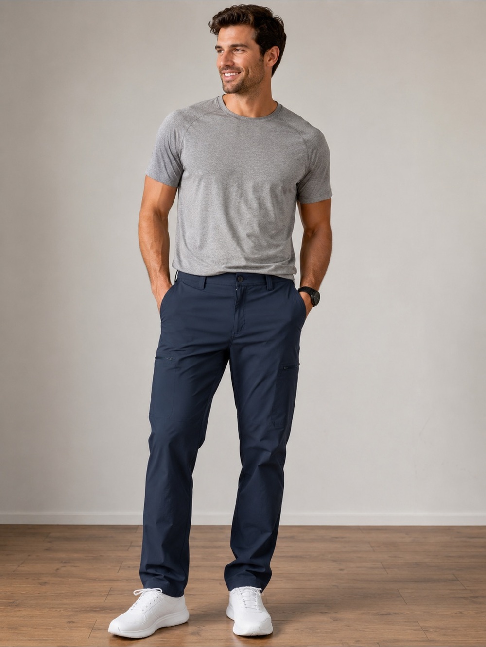 Wrangler Men's Navy Cargo Performance Pants